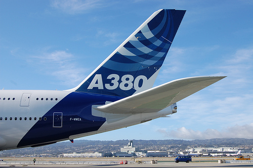 Airbus A380 tail