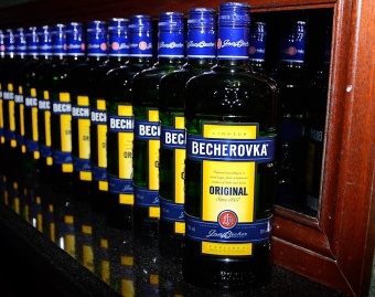 becherovka bottles
